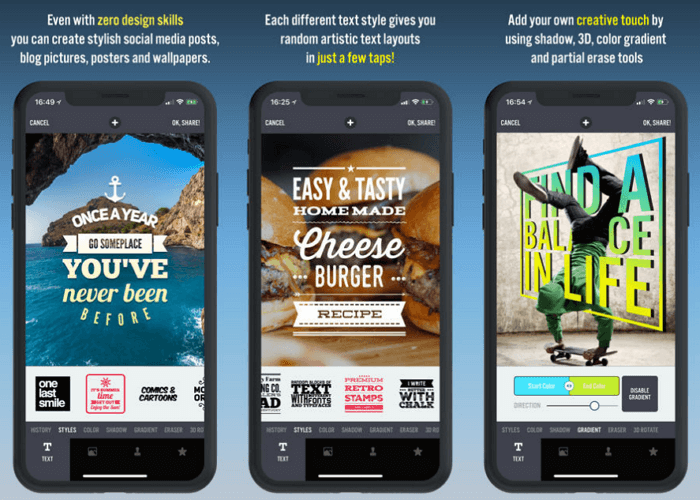 12 додатків з гарними шрифтами для Instagram